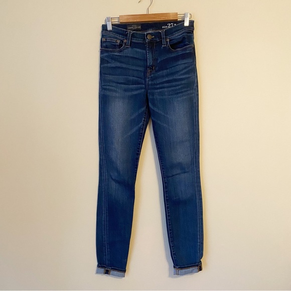 J. Crew Lookout High Rise Blue Denim Jeans - 27 Tall